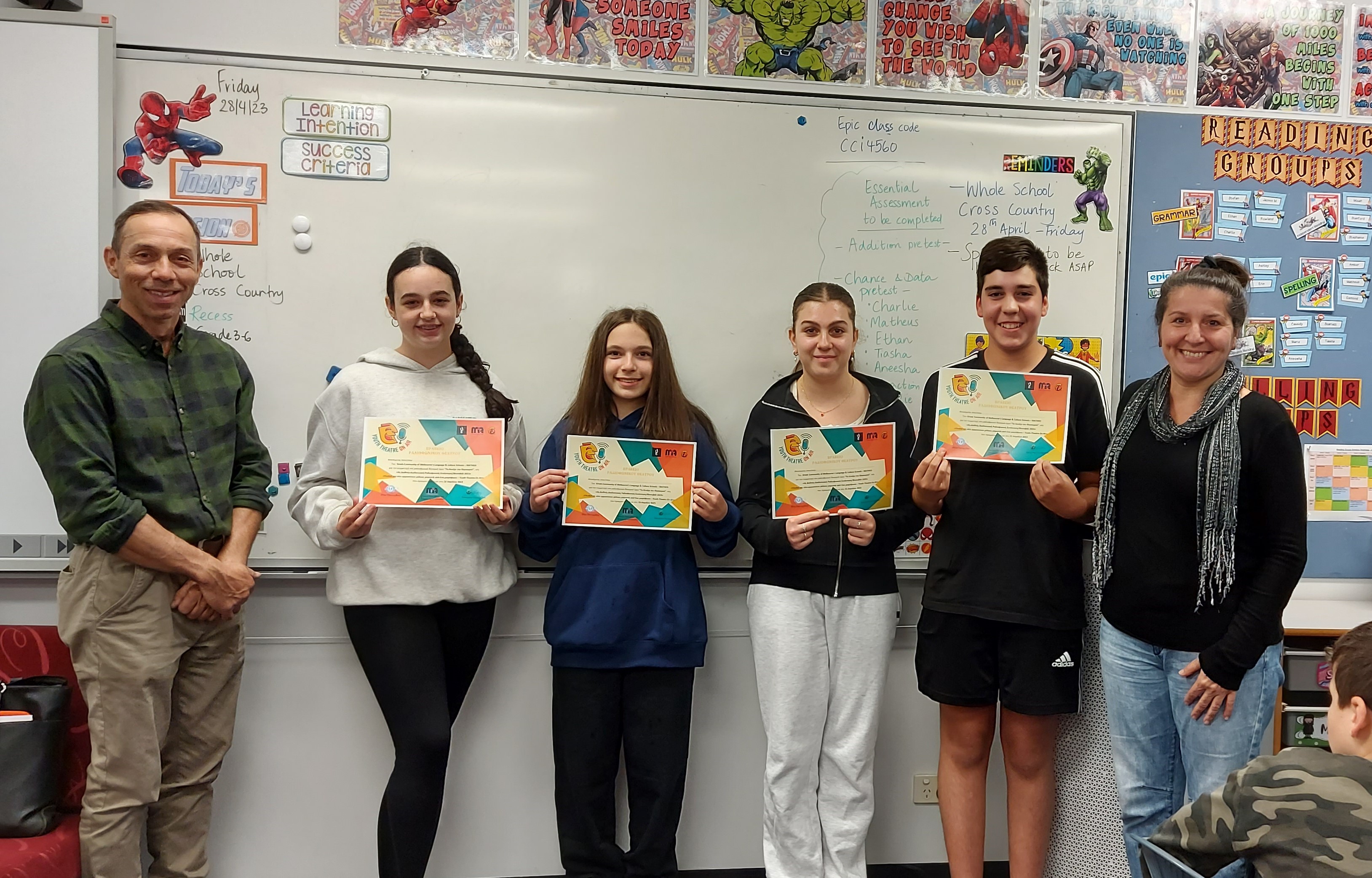 Two Melbourne Greek schools won two awards at the Youth Theatre On Air Festival 